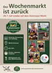 Plakat: Wochenmarkt ist zurück (JPG-Datei)